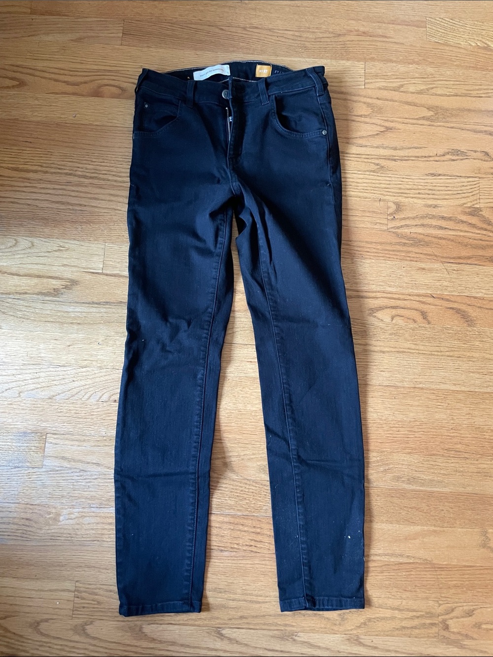Pilcro and the Letterpress Deep Black Skinny Jeans
